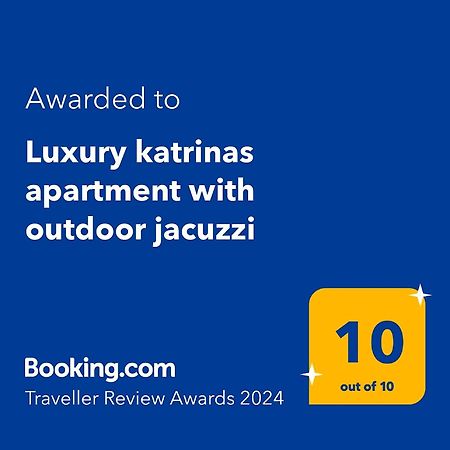 Luxury Katrinas Apartment With Outdoor Jacuzzi Corfu  Bagian luar foto